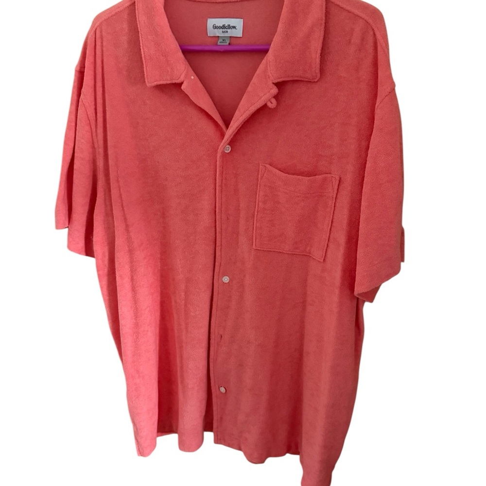 Coral Button-Up Shirt